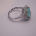 Paraiba Tourmaline & Diamond Ring