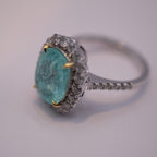 Paraiba Tourmaline & Diamond Ring