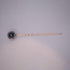 Sapphire & Diamond Stick Pin